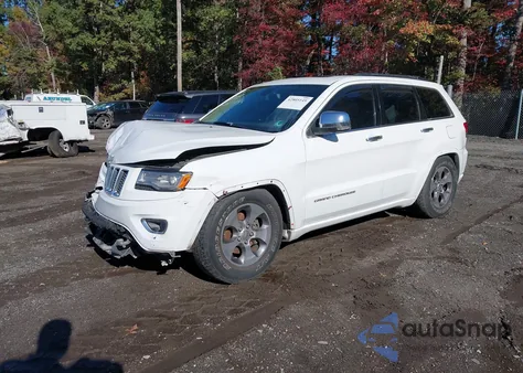 2014 Jeep Grand Cherokee Overland из США, поврежденный, VIN 1C4RJFCG7EC380766